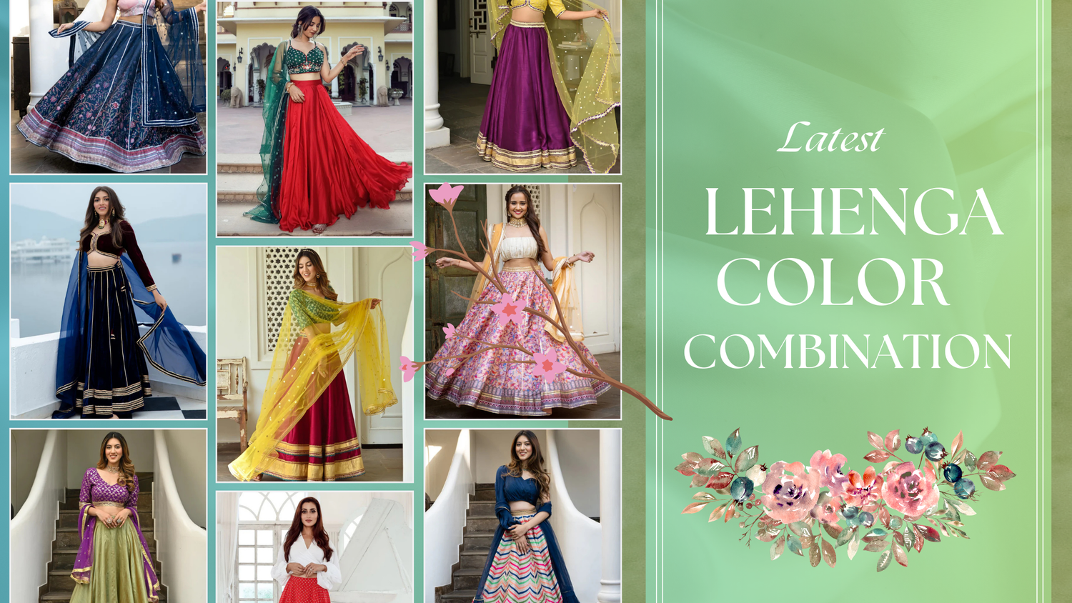 Lehenga color combination