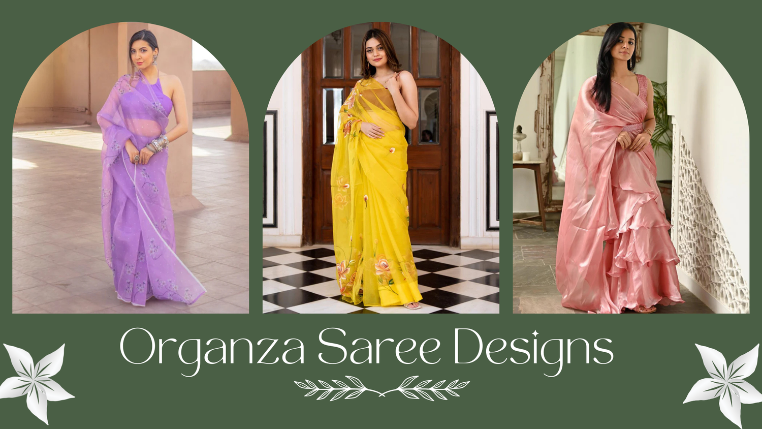 From Minimal to Majestic: Top 8 Organza Saree Designs for Wedding