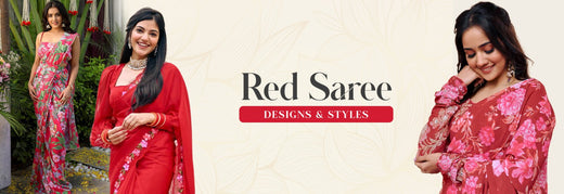 Red Saree Designs Styles