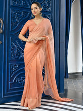 Maharani Beige Chiffon Saree