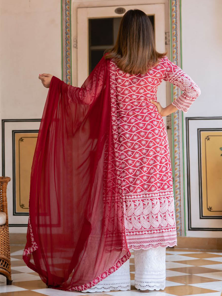 Cotton Suit With Dupatta