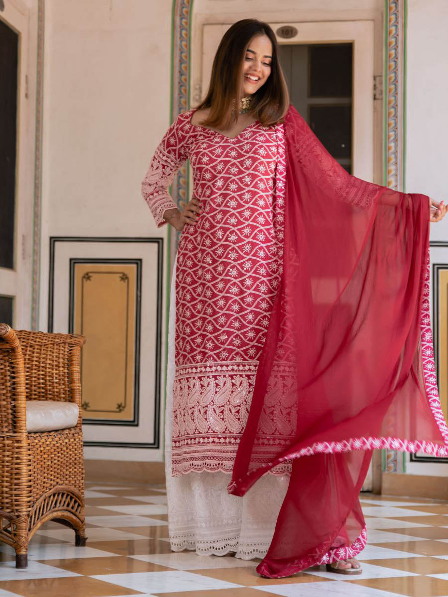 Cotton Suit With Dupatta