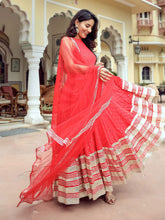 Red Georgette Anarkali Set