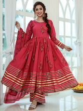 Magenta Pink Anarkali Pant