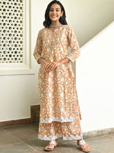 Brown Printed Kurta Set