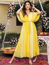 Yellow Lurex Kaftan