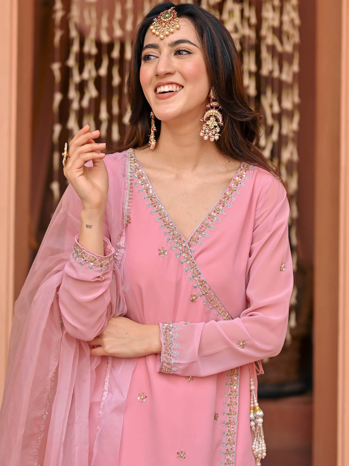 Light Pink Patiala Set