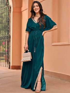 Rama Velvet Kaftan Set