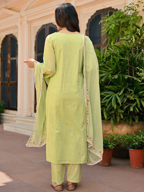 Light Green Aari Kurta Set