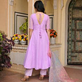 LAVENDAR OMBRE ANARKALI SET