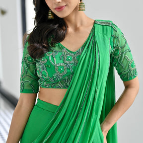 Day Dreamer Green Saree