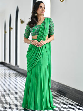 Day Dreamer Green Saree