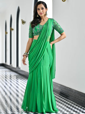 Day Dreamer Green Saree