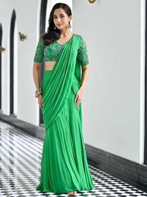 Day Dreamer Green Saree