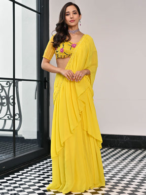 Day Dreamer Yellow Saree