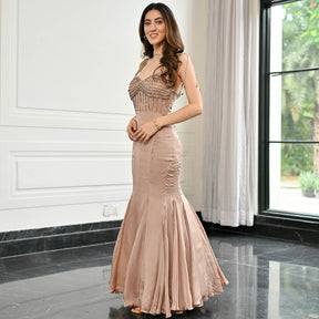 Crystal Couture Bronze Ball Gown