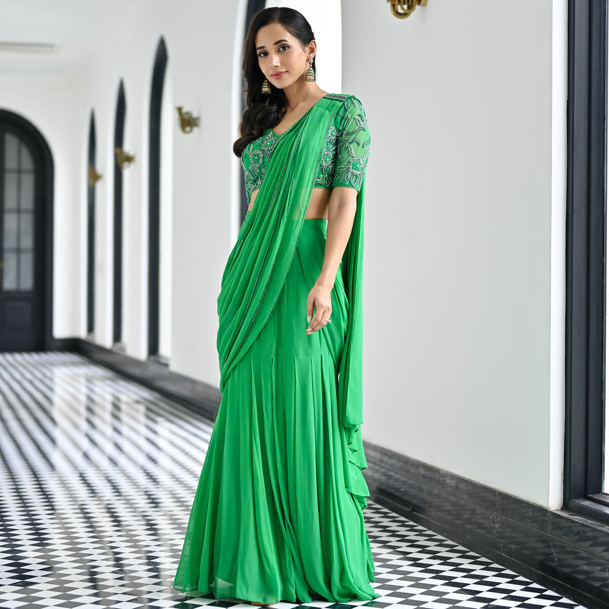 Day Dreamer Green Saree