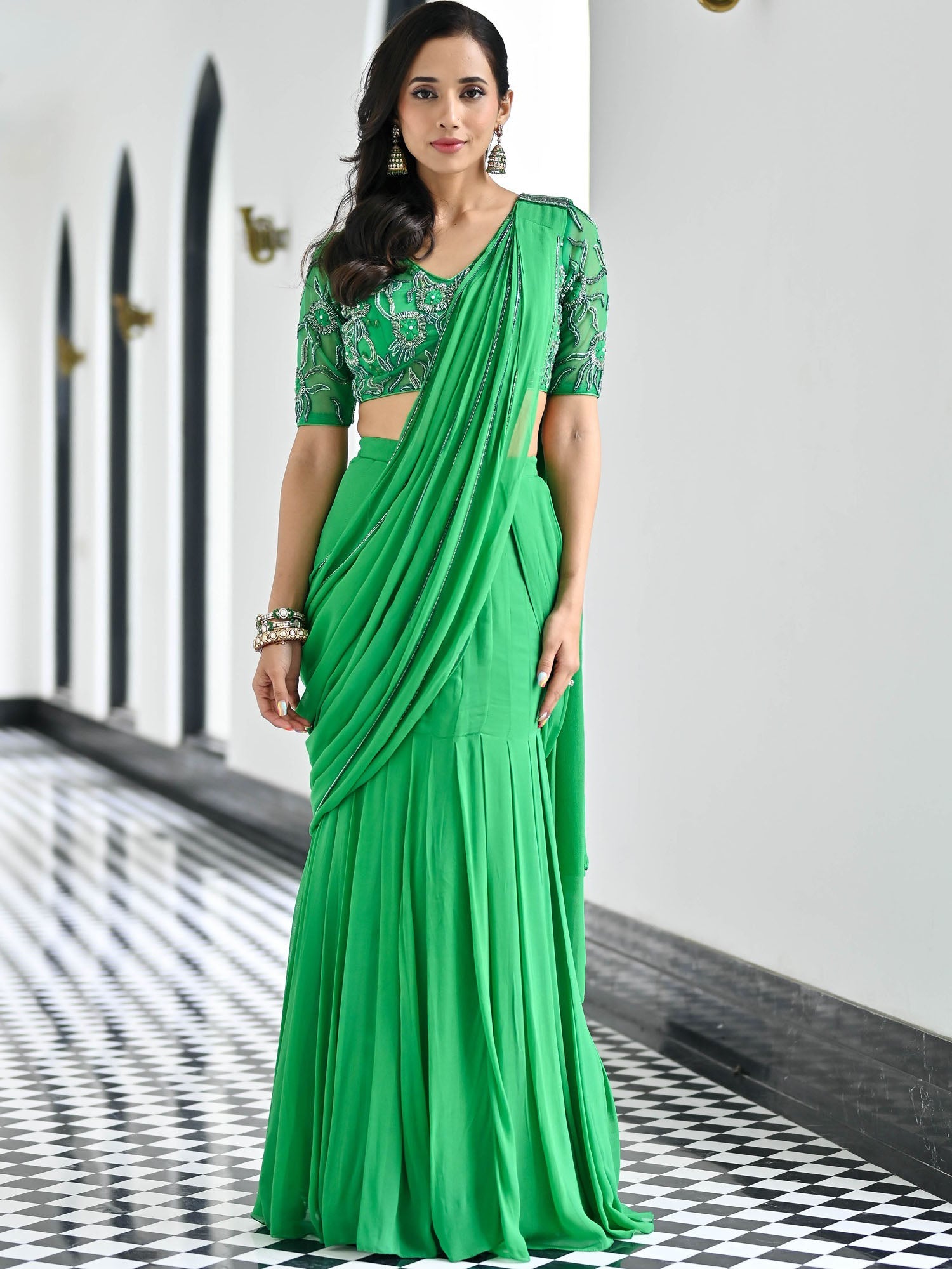 Day Dreamer Green Saree