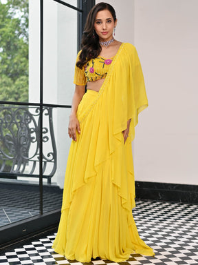 Day Dreamer Yellow Saree