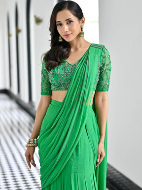 Day Dreamer Green Saree