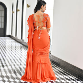 Day Dreamer Orange Saree