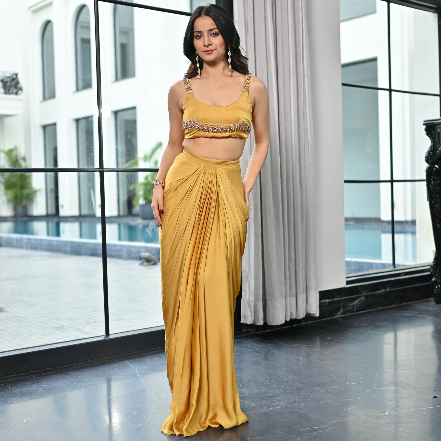 Crystal Couture Gold drape set