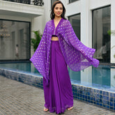 Chamkila Purple Drape Set