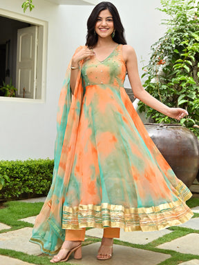 Multi Printed Anarkali